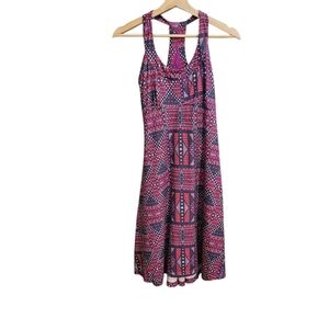 Prana Pink Geometric Print Active Dress